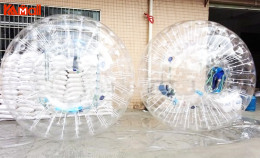 zorb ball game is so fun